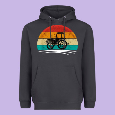 Vintage Tractor Heavyweight Hoodie Designed By Artisfamous