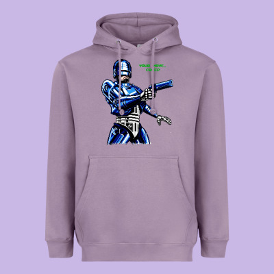 8bit Robocop Heavyweight Hoodie Designed By Artisfamous