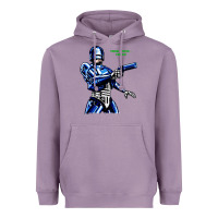 Lavender 8bit robocop Heavyweight Hoodie - artisFamous