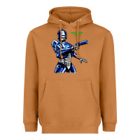 Meerkat 8bit robocop Heavyweight Hoodie - artisFamous