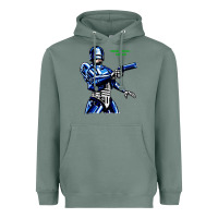 Sage 8bit robocop Heavyweight Hoodie - artisFamous