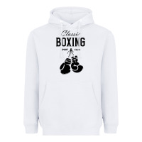 White boxing gym classic Heavyweight Hoodie - artisFamous