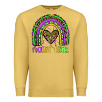 Antique Gold mardi gras rainbow Premium Sweatshirt - JahusDesignShop