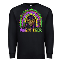 Black mardi gras rainbow Premium Sweatshirt - JahusDesignShop