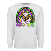 Oatmeal Heather mardi gras rainbow Premium Sweatshirt - JahusDesignShop