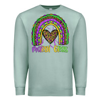 Seafoam mardi gras rainbow Premium Sweatshirt - JahusDesignShop