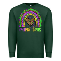 Sports Green mardi gras rainbow Premium Sweatshirt - JahusDesignShop