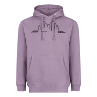 Lavender pittsburgh skyline city Heavyweight Hoodie - artisFamous