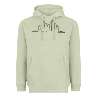 Matcha pittsburgh skyline city Heavyweight Hoodie - artisFamous