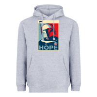 Heather Grey boba fett for president Heavyweight Hoodie - artisFamous