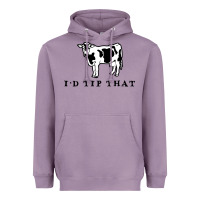 Lavender i'd tip that funny cow tipping design Heavyweight Hoodie - artisFamous