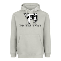 Moon Dust i'd tip that funny cow tipping design Heavyweight Hoodie - artisFamous