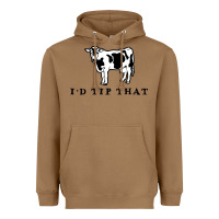 Toasted Coconut i'd tip that funny cow tipping design Heavyweight Hoodie - artisFamous