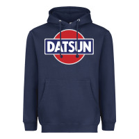 Navy New Japanese Datsun Fanatics Heavyweight Hoodie - artisFamous
