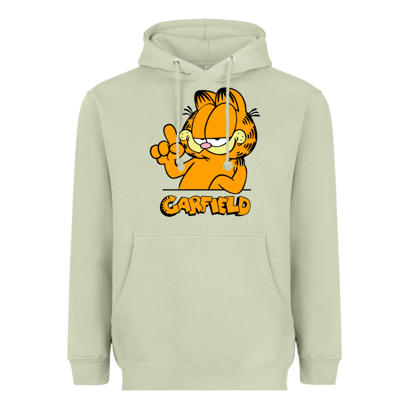Funny Garfild New Vector Design Heavyweight Hoodie by artisFamous | Teevron