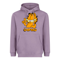 Lavender Funny Garfild new vector design Heavyweight Hoodie - artisFamous