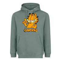 Sage Funny Garfild new vector design Heavyweight Hoodie - artisFamous