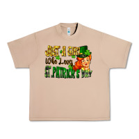 Burro Just a girl who loves St. Patrick's Day Urban Heavy Tee - FaDigitalArtStudio