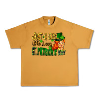 Peanut Butter Just a girl who loves St. Patrick's Day Urban Heavy Tee - FaDigitalArtStudio