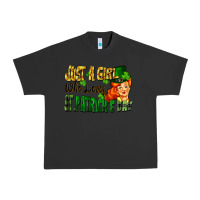 Pigment Black Just a girl who loves St. Patrick's Day Urban Heavy Tee - FaDigitalArtStudio