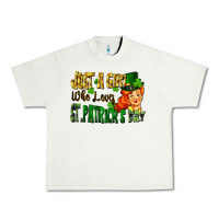 Pistachio Just a girl who loves St. Patrick's Day Urban Heavy Tee - FaDigitalArtStudio