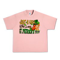 Just A Girl Who Loves St. Patrick's Day Urban Heavy Tee | Teevron
