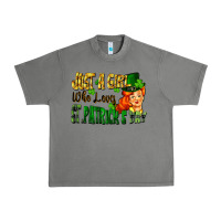 Tornado Just a girl who loves St. Patrick's Day Urban Heavy Tee - FaDigitalArtStudio