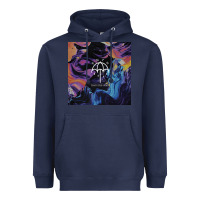 Navy Bring Me Spirit Heavyweight Hoodie - artisFamous