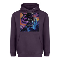 Plum Bring Me Spirit Heavyweight Hoodie - artisFamous