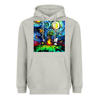 Moon Dust starry night print van gogh parody Heavyweight Hoodie - artisFamous