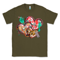 Army Green nurse hearts Classic Tee - CowGirlArtShop