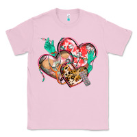 Bubblegum Pink nurse hearts Classic Tee - CowGirlArtShop