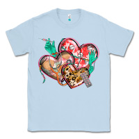 Dusty Blue nurse hearts Classic Tee - CowGirlArtShop