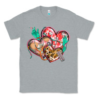 Heather Grey nurse hearts Classic Tee - CowGirlArtShop