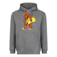 Storm bigfoot carrying taco Heavyweight Hoodie - artisFamous