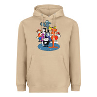 Mushroom rocky & bullwinkle and friends Heavyweight Hoodie - artisFamous