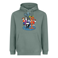 Sage rocky & bullwinkle and friends Heavyweight Hoodie - artisFamous