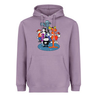 Lavender rocky & bullwinkle and friends Heavyweight Hoodie - artisFamous