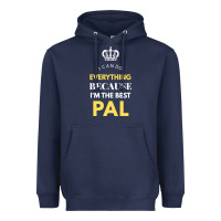 Navy i'm the best pal Heavyweight Hoodie - artisFamous