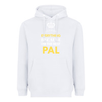 White i'm the best pal Heavyweight Hoodie - artisFamous