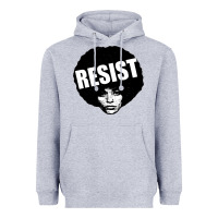 Heather Grey angela davis speaking Heavyweight Hoodie - artisFamous