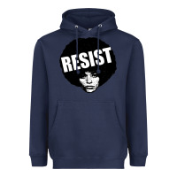 Navy angela davis speaking Heavyweight Hoodie - artisFamous