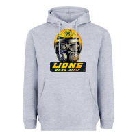 Heather Grey lions drag speed Heavyweight Hoodie - artisFamous