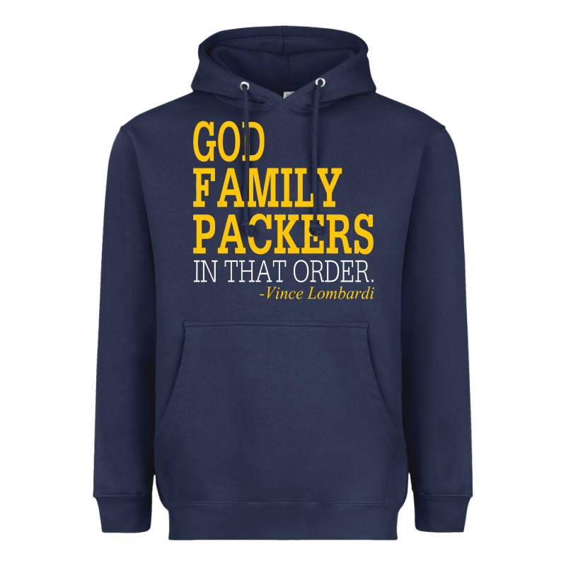 God Family Packers In That Order Heavyweight Hoodie by artisFamous | Teevron