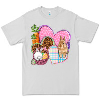 Dove Grey Easter hearts Easter Day Premium Tee - HowdyJamesFarm
