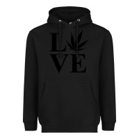 Black love weed 420 Heavyweight Hoodie - artisFamous