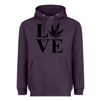Plum love weed 420 Heavyweight Hoodie - artisFamous