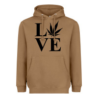 Toasted Coconut love weed 420 Heavyweight Hoodie - artisFamous