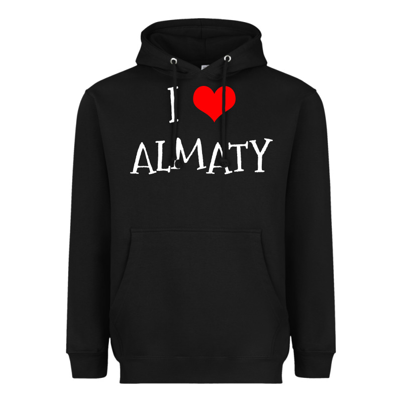 I Love Almaty City Heavyweight Hoodie by artisFamous | Teevron