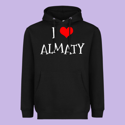 I Love Almaty City Heavyweight Hoodie Designed By Artisfamous